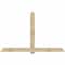 Ekena Millwork Eugene Rough Sawn Timber Gable Bracket, Douglas Fir, 96"W x 60"H x 4"D x 6"F, 15/12 Pitch GBW096X60X0406EUG00RDF - alternate 1